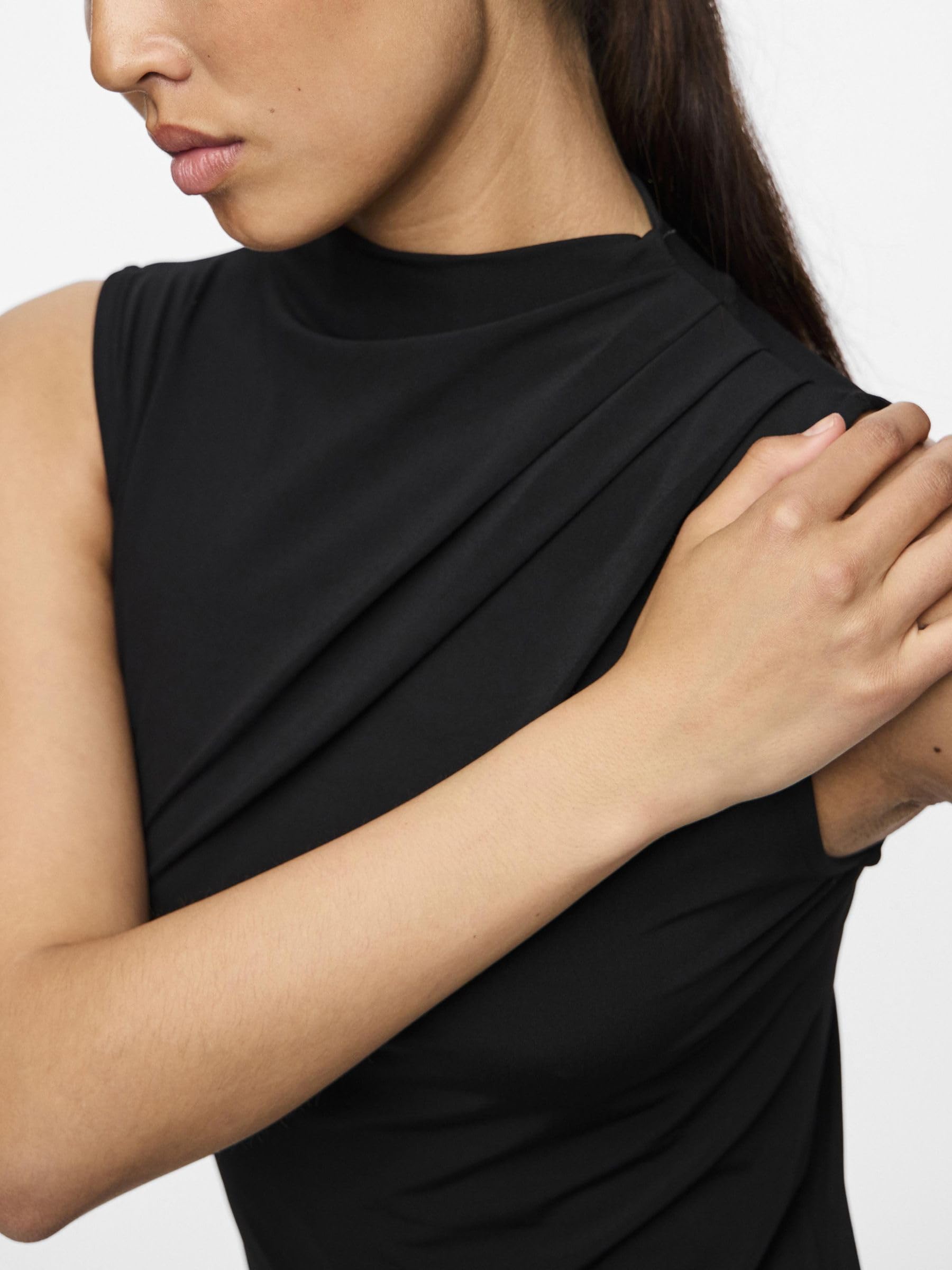 Pieces Pcmadison Draped mini abito donna taglia S drappeggiato