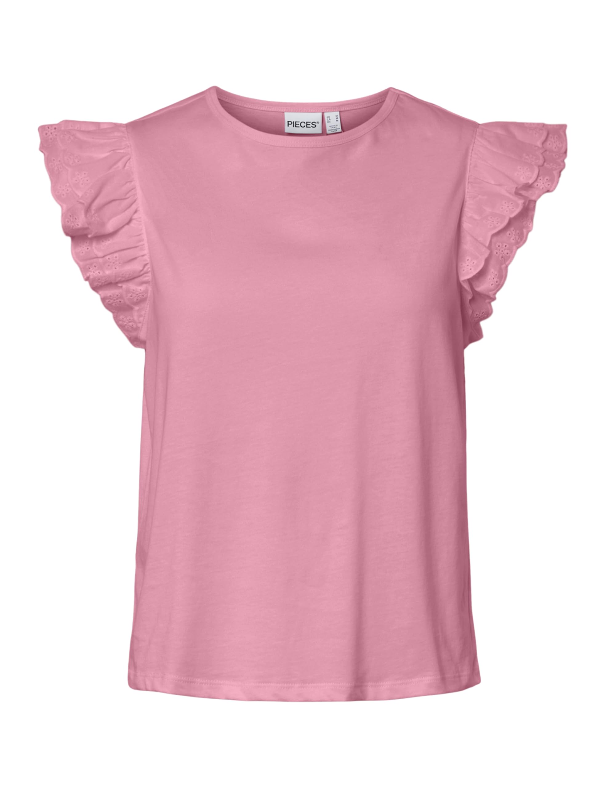Pieces Pcpandria SL Top donna jersey ricamato