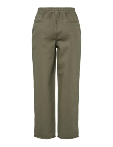 Pieces Pcsally HW pantaloni donna alla caviglia vita alta