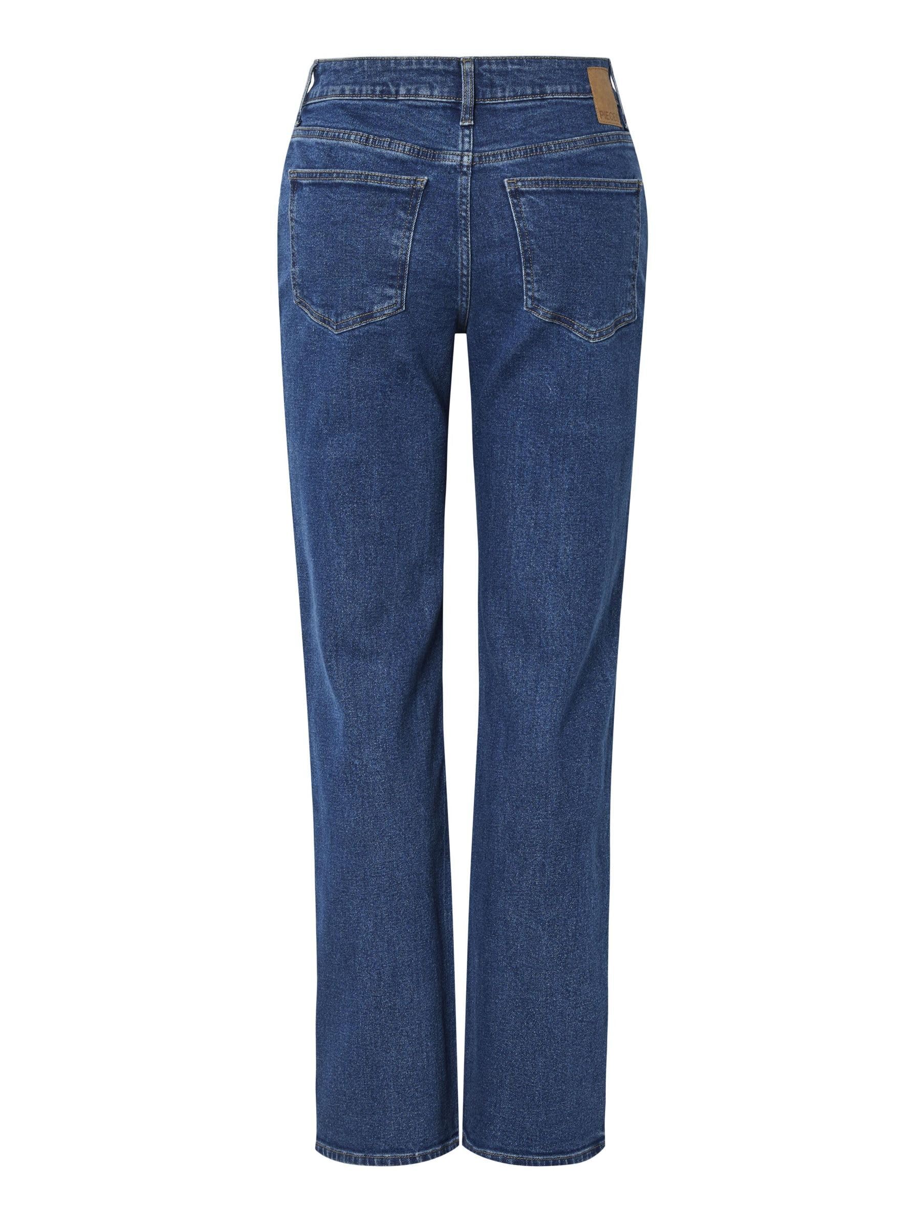Pieces Pckelly MW Straight Jeans New MB jeans donna 33W/30L dritti