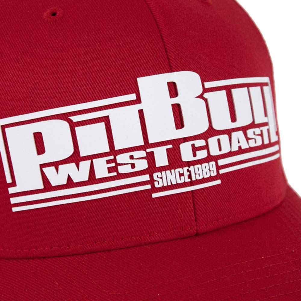 Pit Bull West Coast Classic Boxing cappello rosso S/M cotone