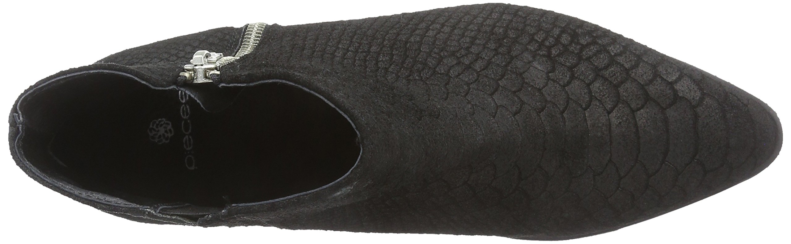 Pieces Psutara Suede Zipper Boot stivali neri