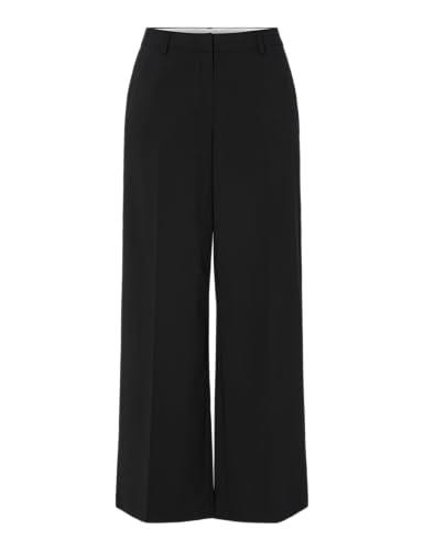 Pieces Pcrosa HW Wide Pant Noos BC pantaloni neri S vita alta