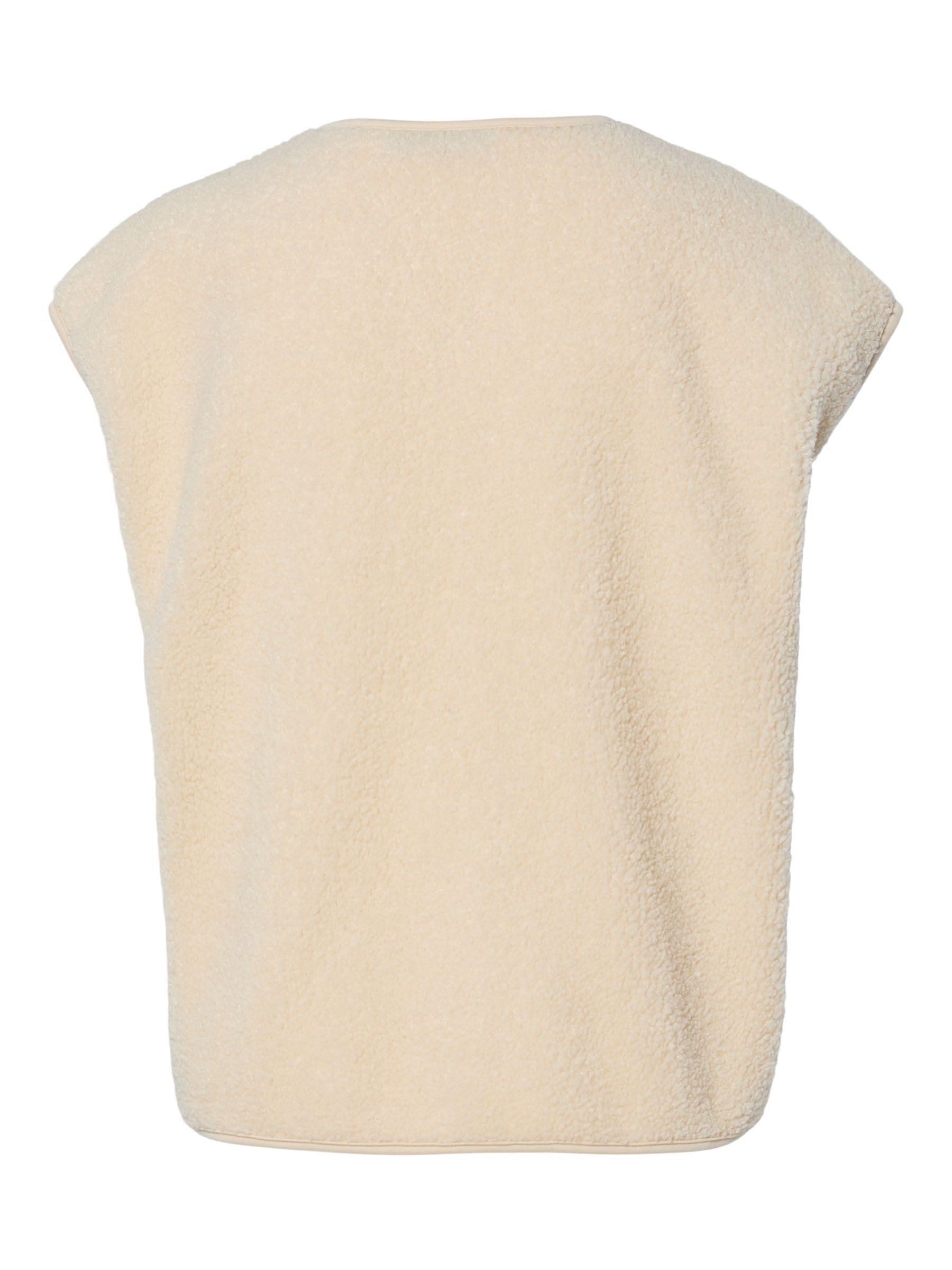 PIECES Pckatty Teddy gilet donna betulla S caldo