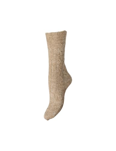 Pieces Pcnonna Xmas Socks Calzini Donna Grigio Melange