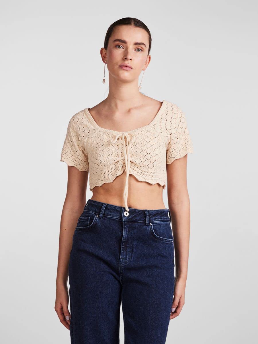 Pieces Pcbluma Maglia Donna Manica Corta Comoda