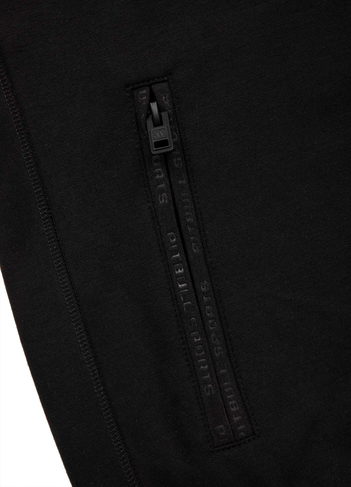 Pitbull Thelborn felpa uomo con zip L nera in cotone
