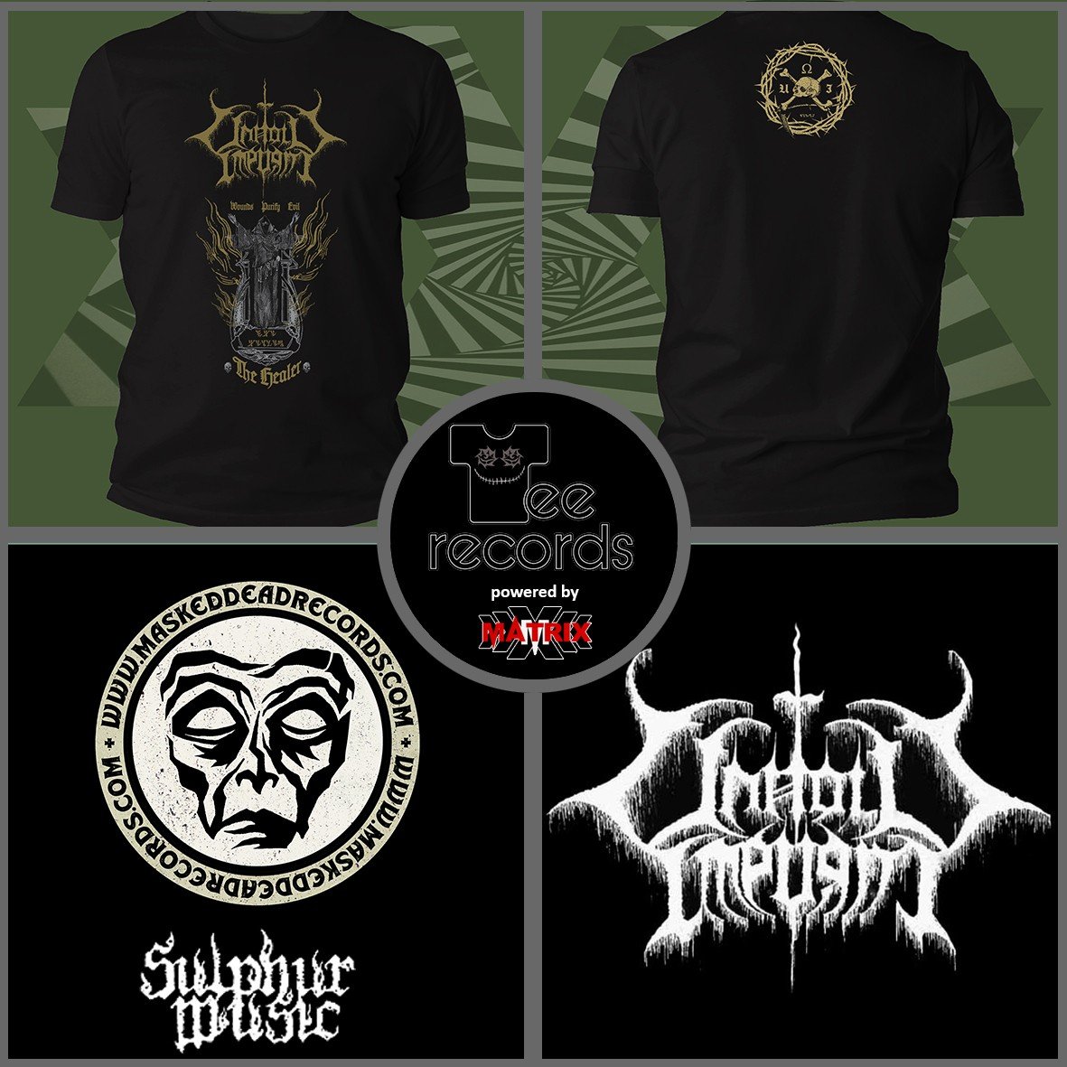 Matrix Music Store Unholy Impurity The Healer t-shirt cotone