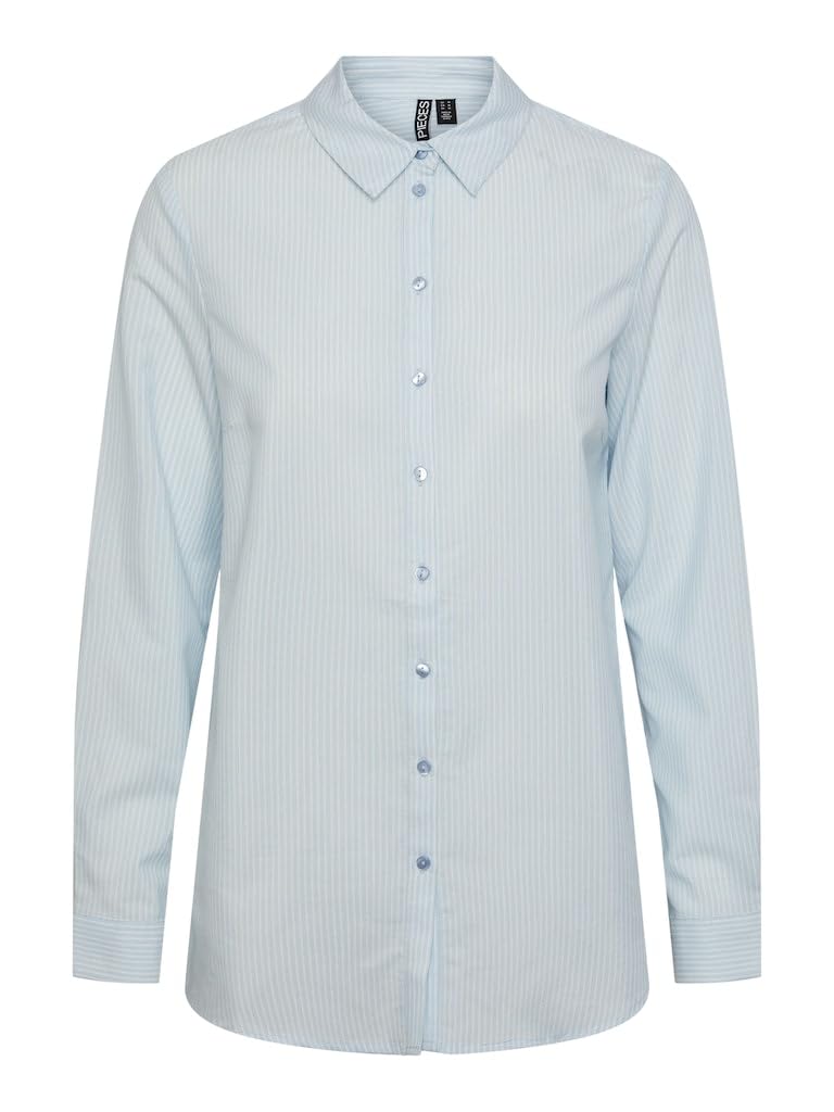 PIECES Pcmarly LS Shirt blusa camicia donna