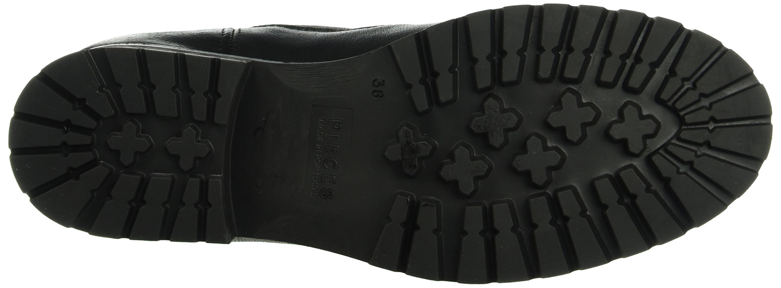Pieces Psvaha New Boot stivali donna neri in pelle