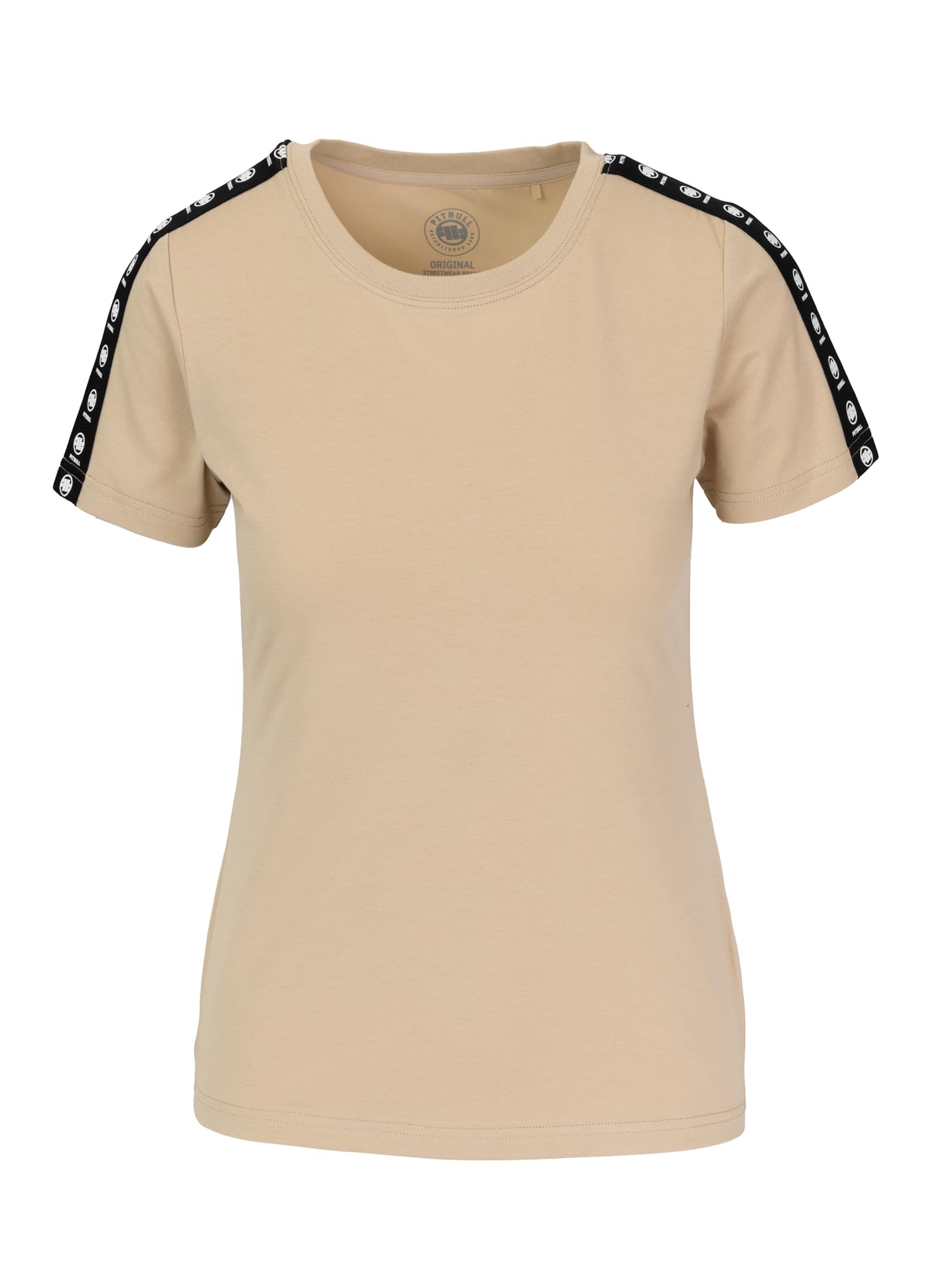 Pitbull Tape Nugget T-Shirt Donna Sabbia Cotone