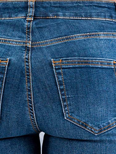 Pieces Pcfive Delly Jeans skinny donna cotone elasticizzato