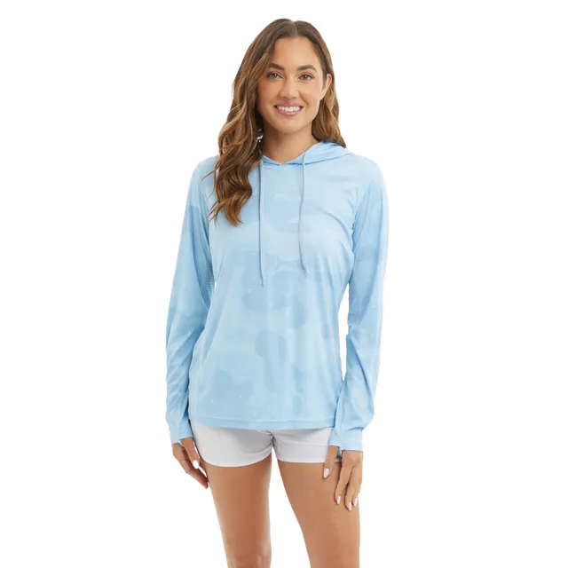 PELAGIC Ws Vaportek maglia da pesca Light Blue UPF 50+