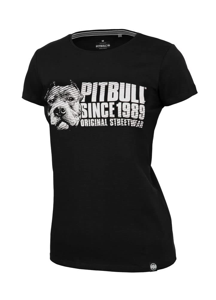 Pit Bull West Coast Blood Dog maglietta donna nera cotone