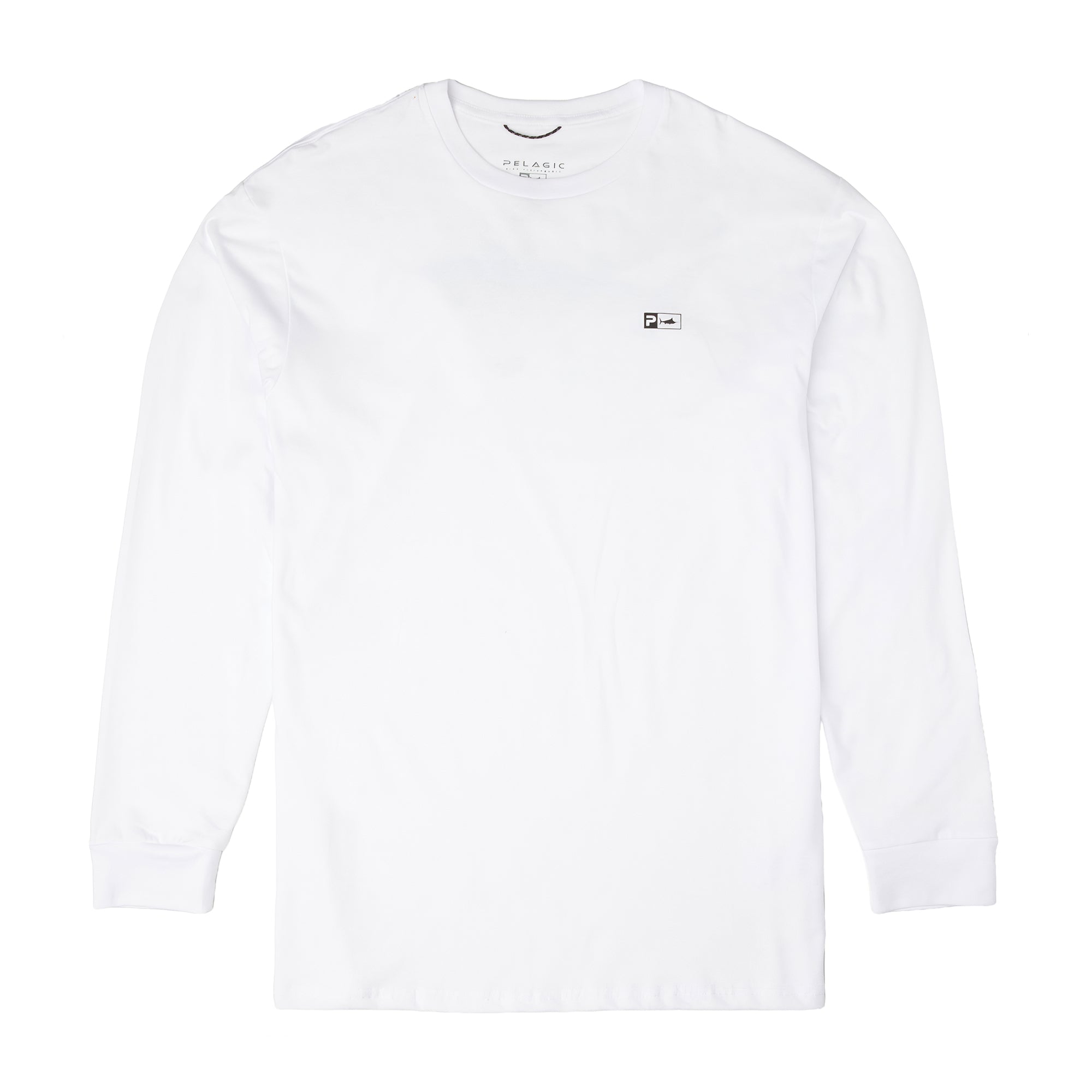 Pelagic DH Yellowtail LS t-shirt bianca cotone