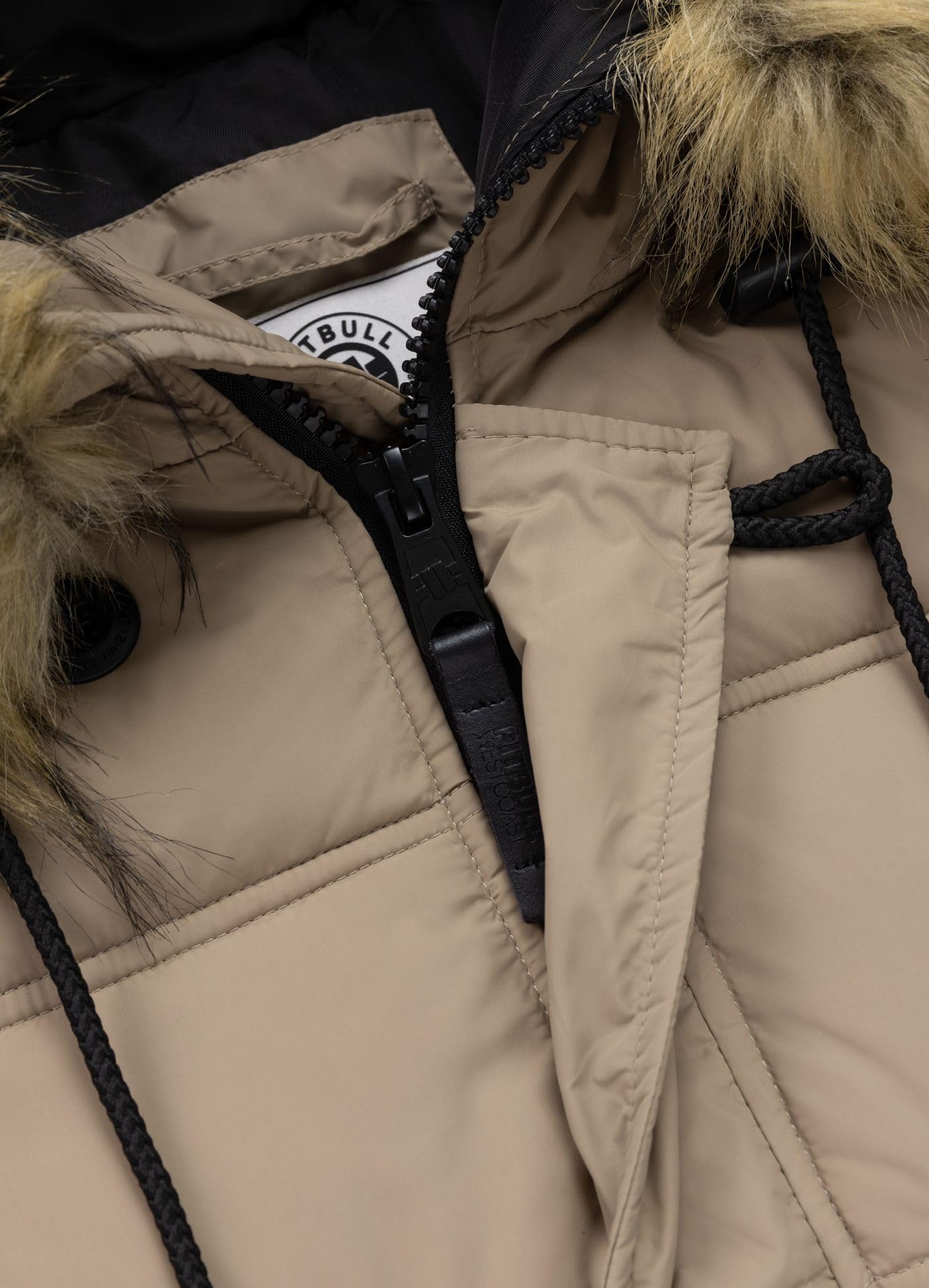 Pitbull Queenston Piumino Donna Sabbia Scura Parka