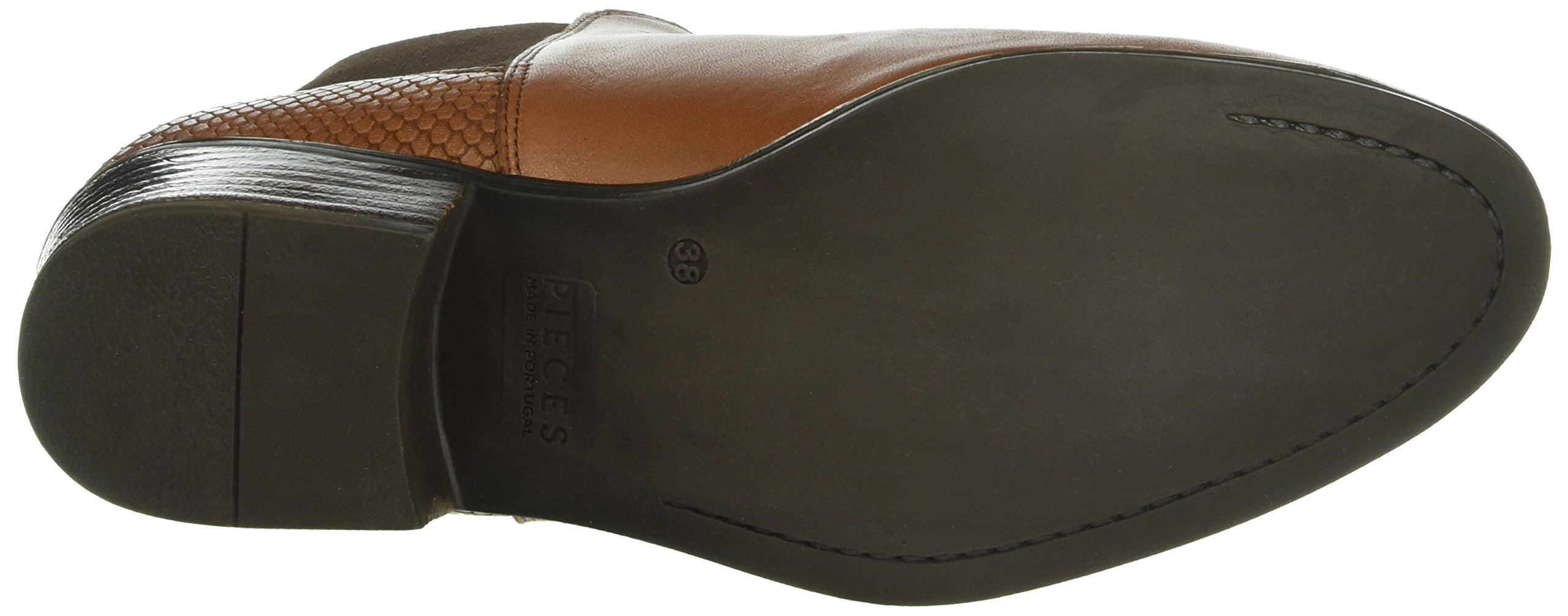Pieces Psbecca stivali chelsea in pelle cognac 38 EU