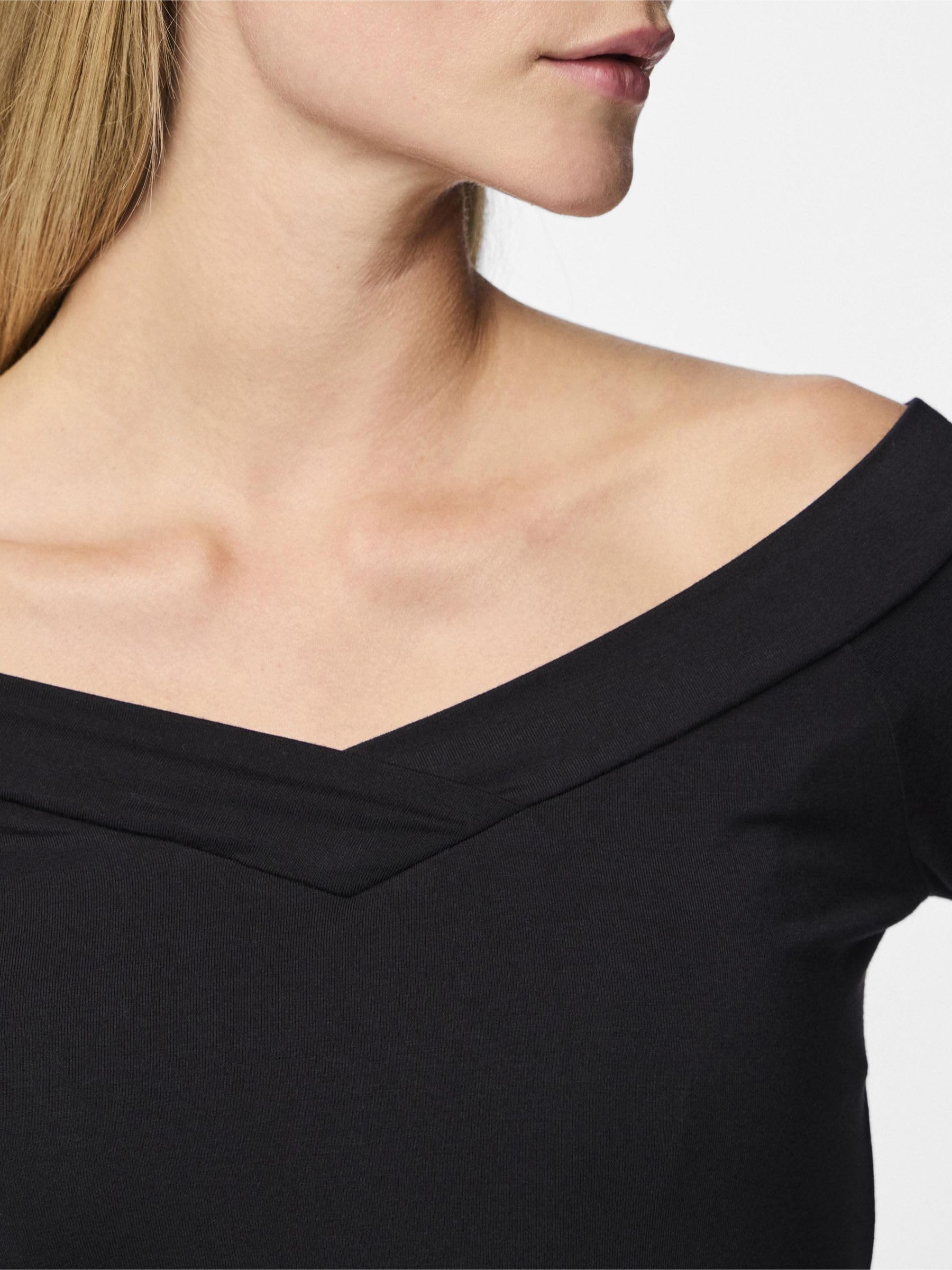 Pieces Pcmaliva top donna maniche lunghe elasticizzato
