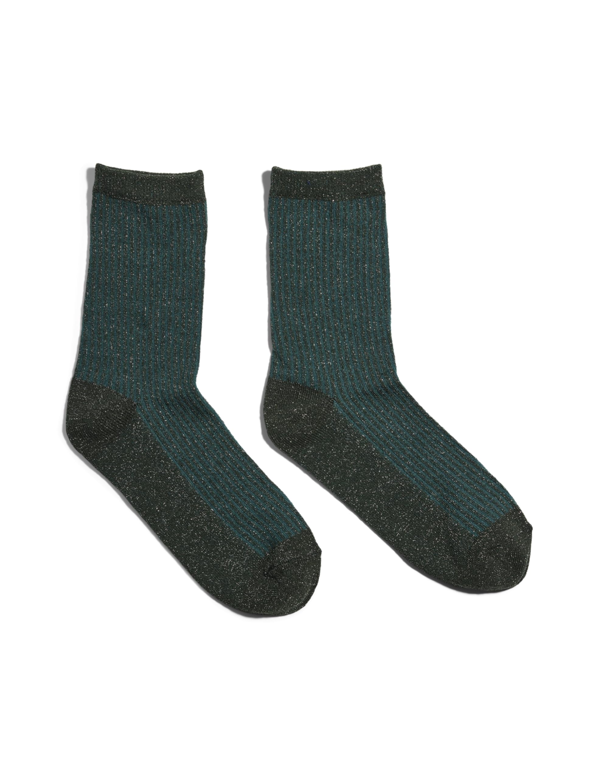 PIECES Pcsebby Glitter Stripe Noos calzini grigio tortora