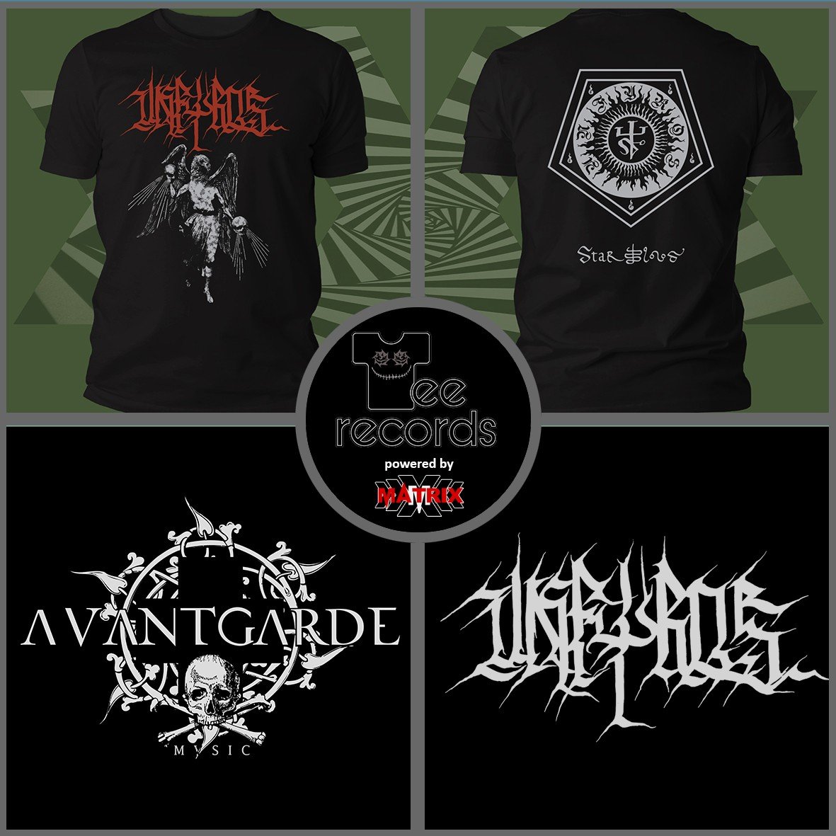 Matrix Music Store Unfyros Star Blood t-shirt cotone bio