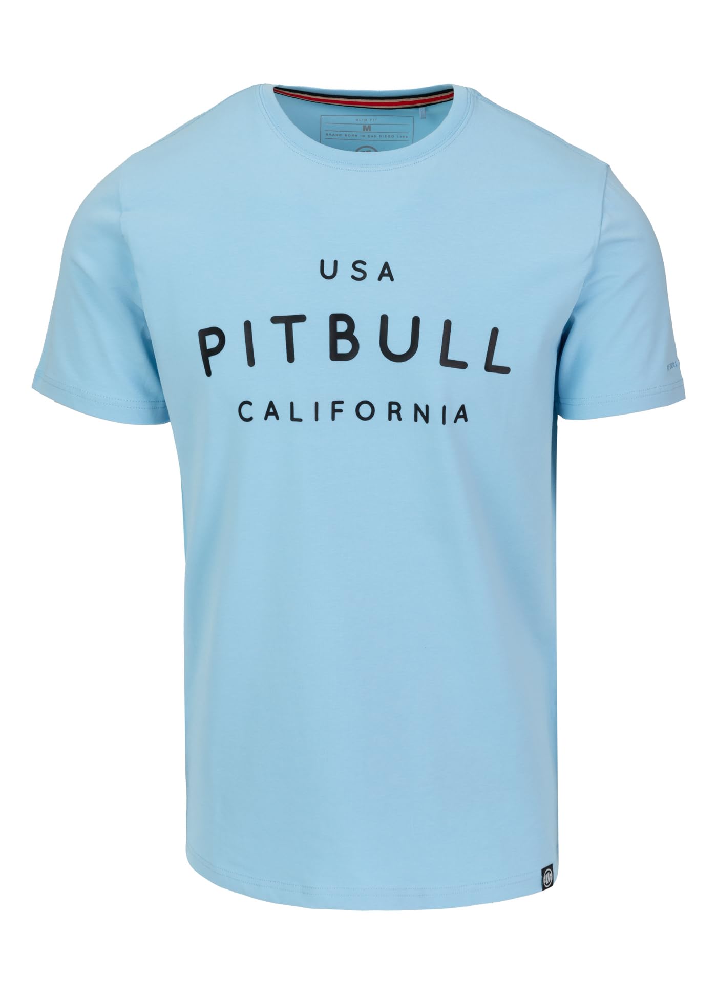 Pitbull USA Cal T-Shirt Uomo L Slim Fit Cotone