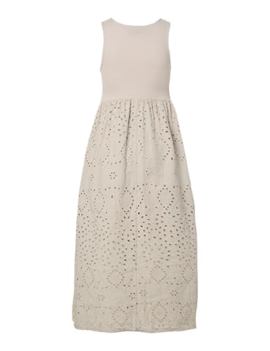 Pieces Pcdulla SL Broderie Anglaise Dress Jrs abito L argento