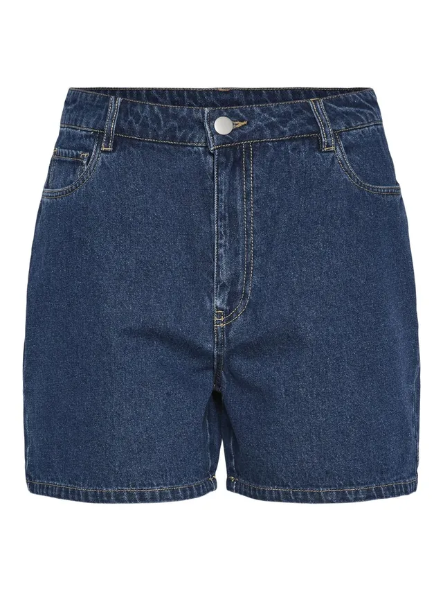 Pieces Pcabbi MW Shorts Denim vita normale uso quotidiano