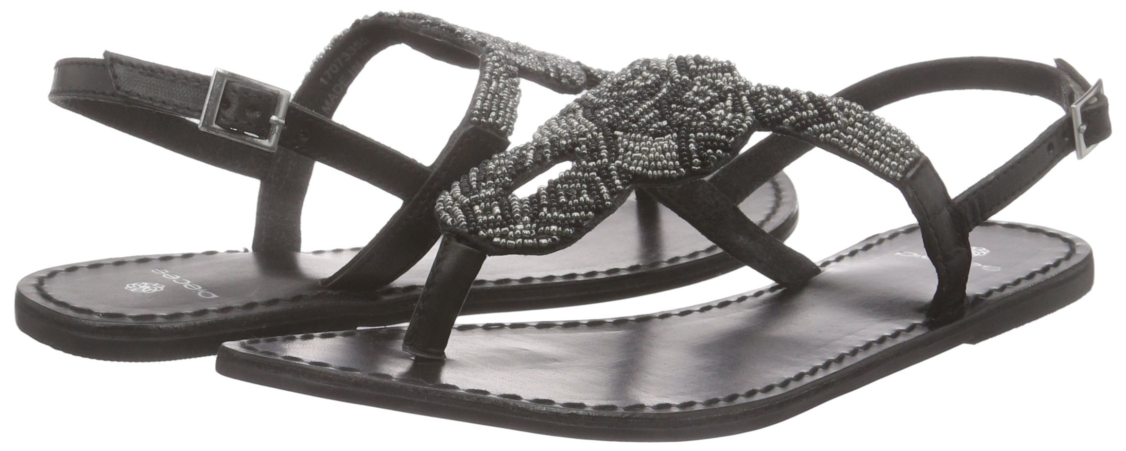 Pieces Carmen sandali donna pelle perline