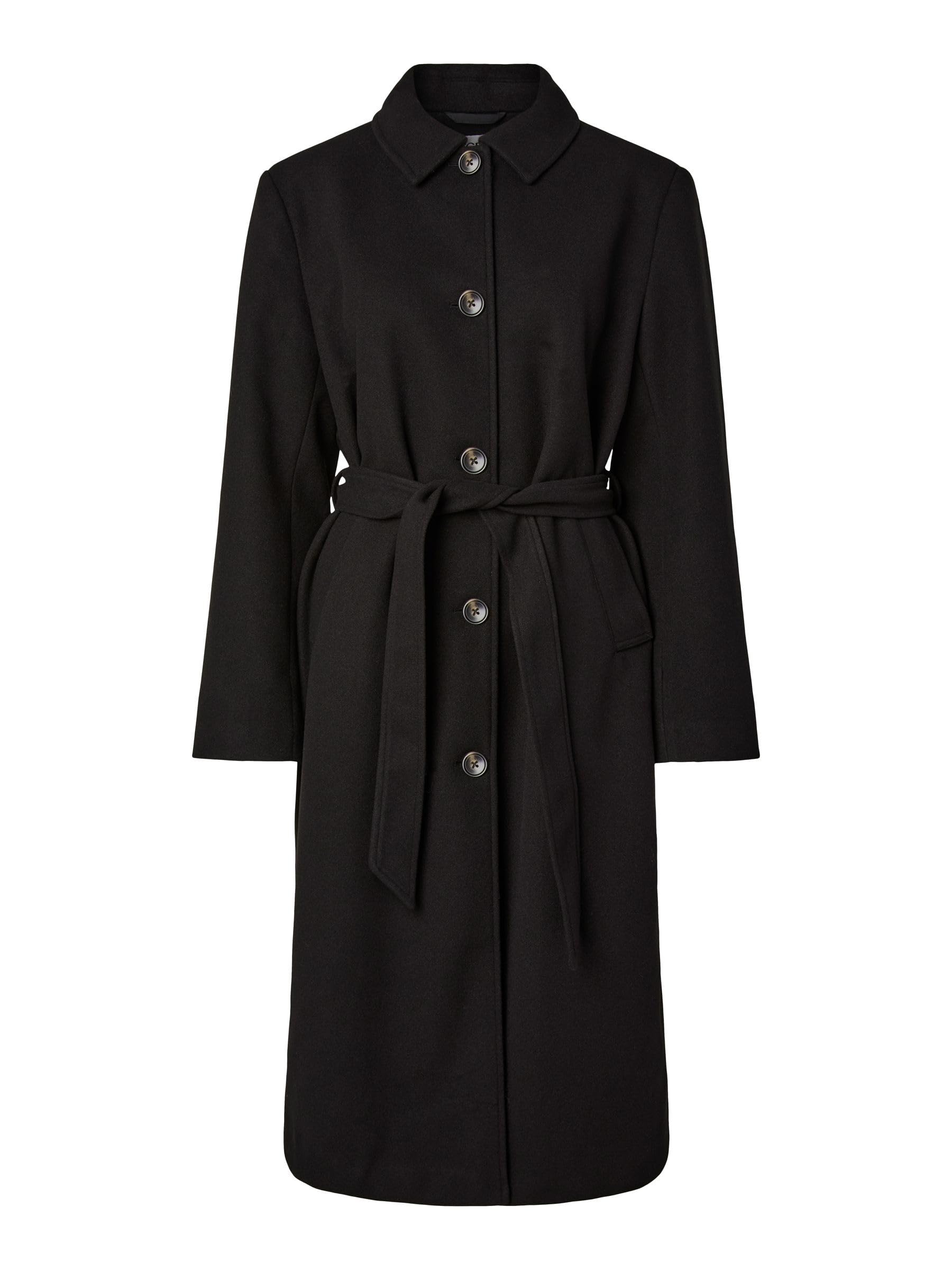 Pieces Pcaya Long cappotto lungo donna tessuto leggero