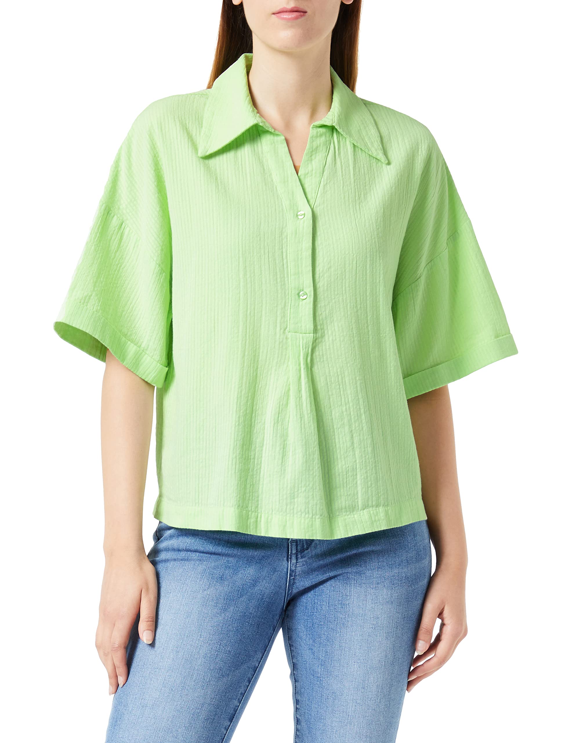 Pieces Pckiana SS Shirt camicia paradise green L
