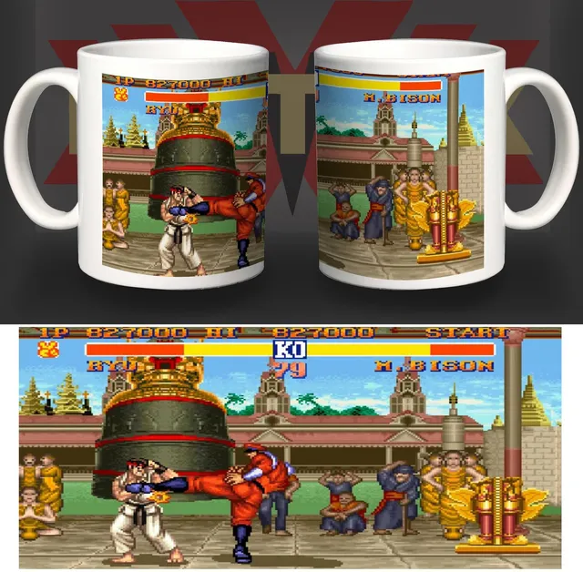 Matrix Music Store Vintage Videogame Street Fighter tazza ceramica