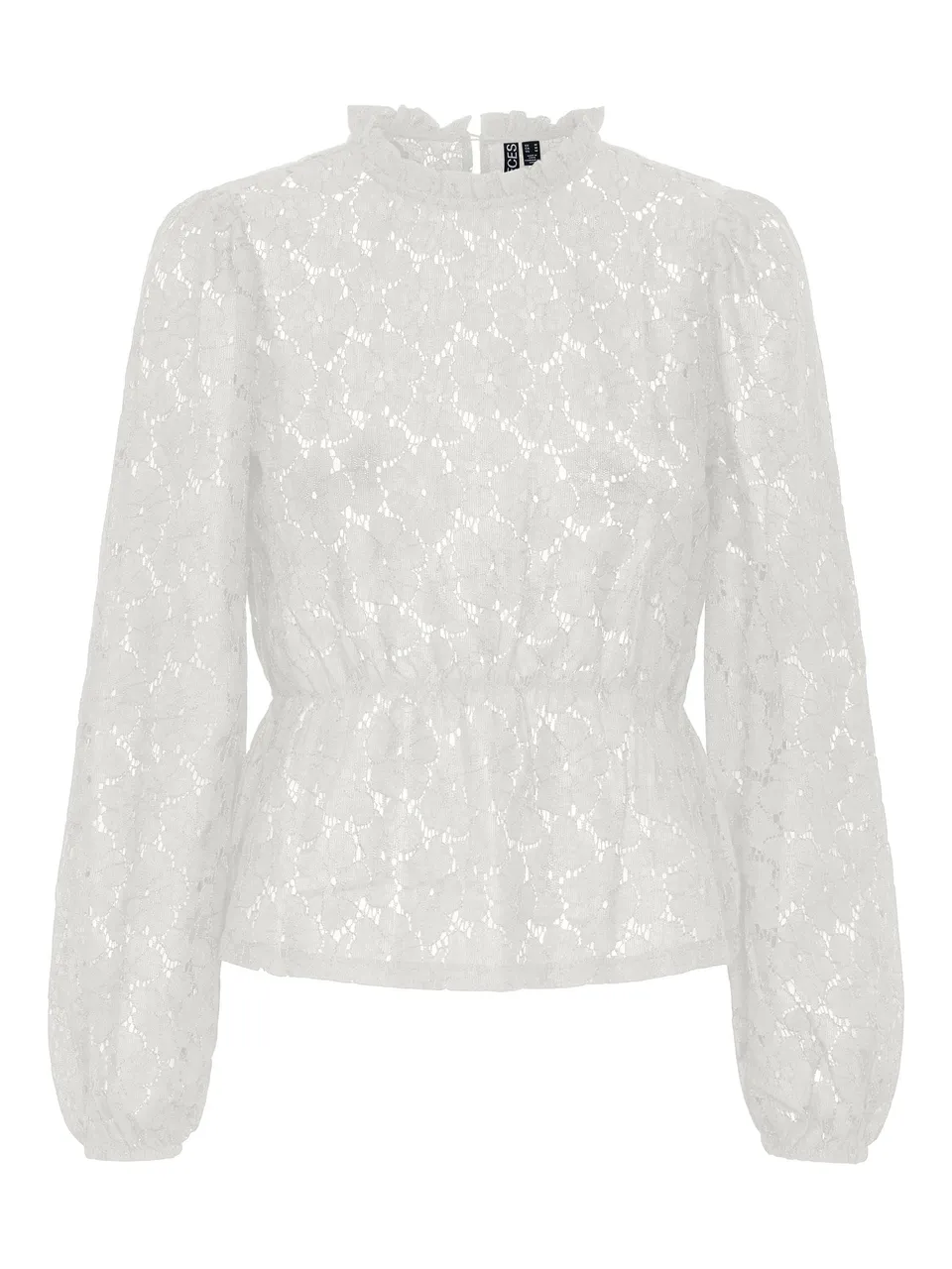 PIECES Pcjanessa LS Lace Top camicia S in pizzo