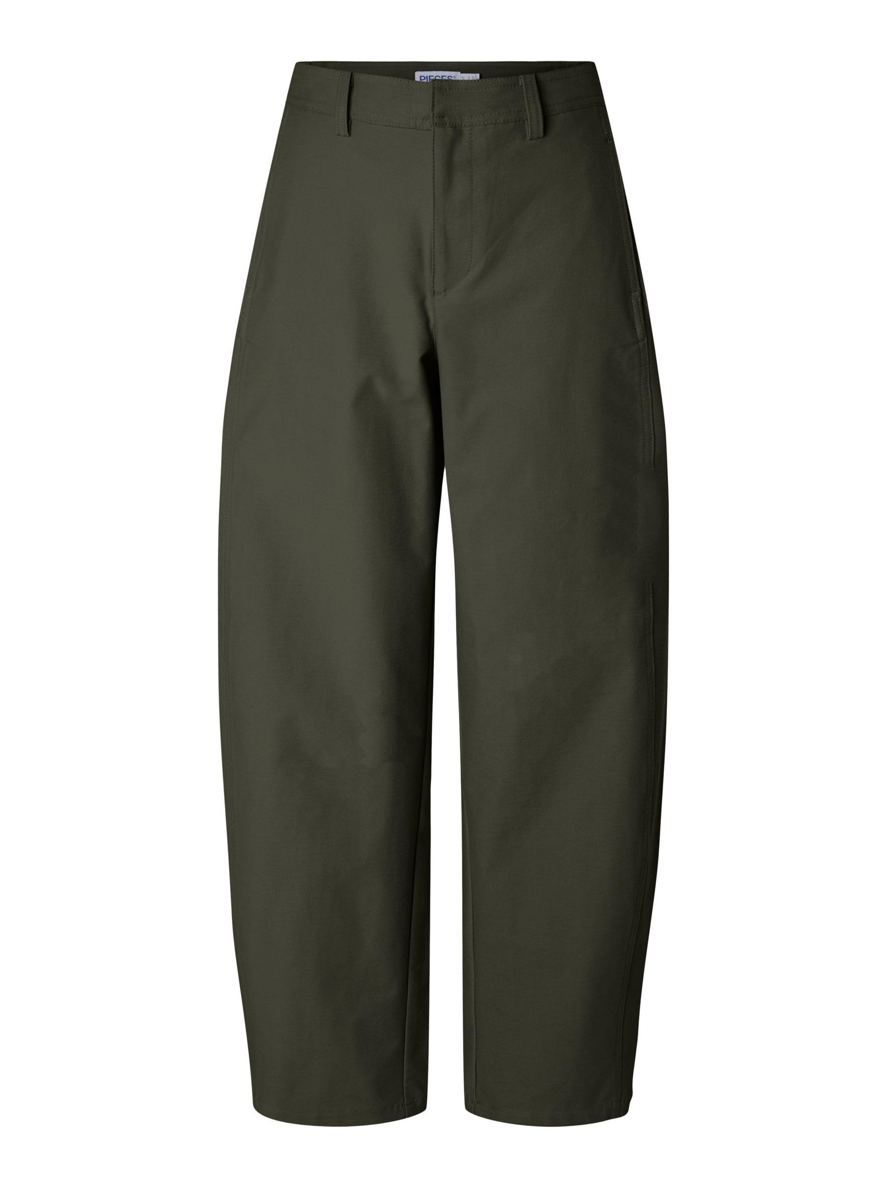 Pieces Pcrikke HW Barrel pantaloni donna hot fudge jersey