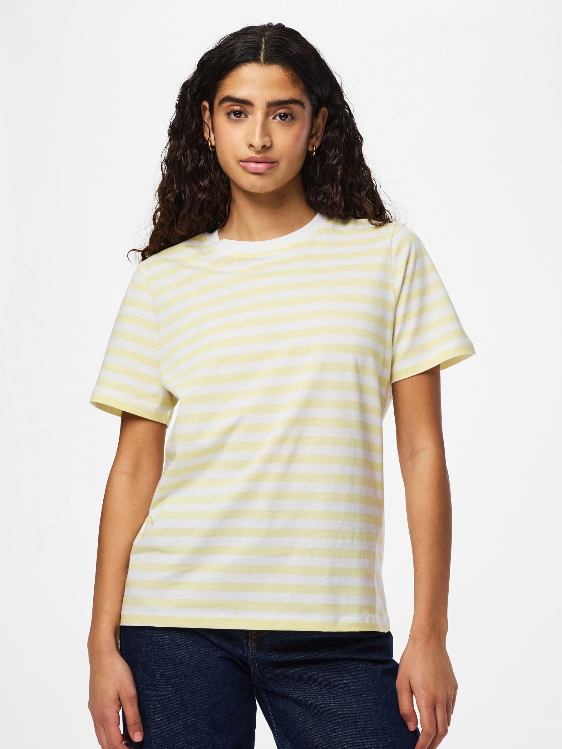 Pieces Pcria SS Tee Stripes Jrs Noos BC maglietta XL a righe