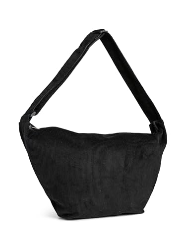 PIECES Pcamanda XL Corduroy Marsupio Donna Nero