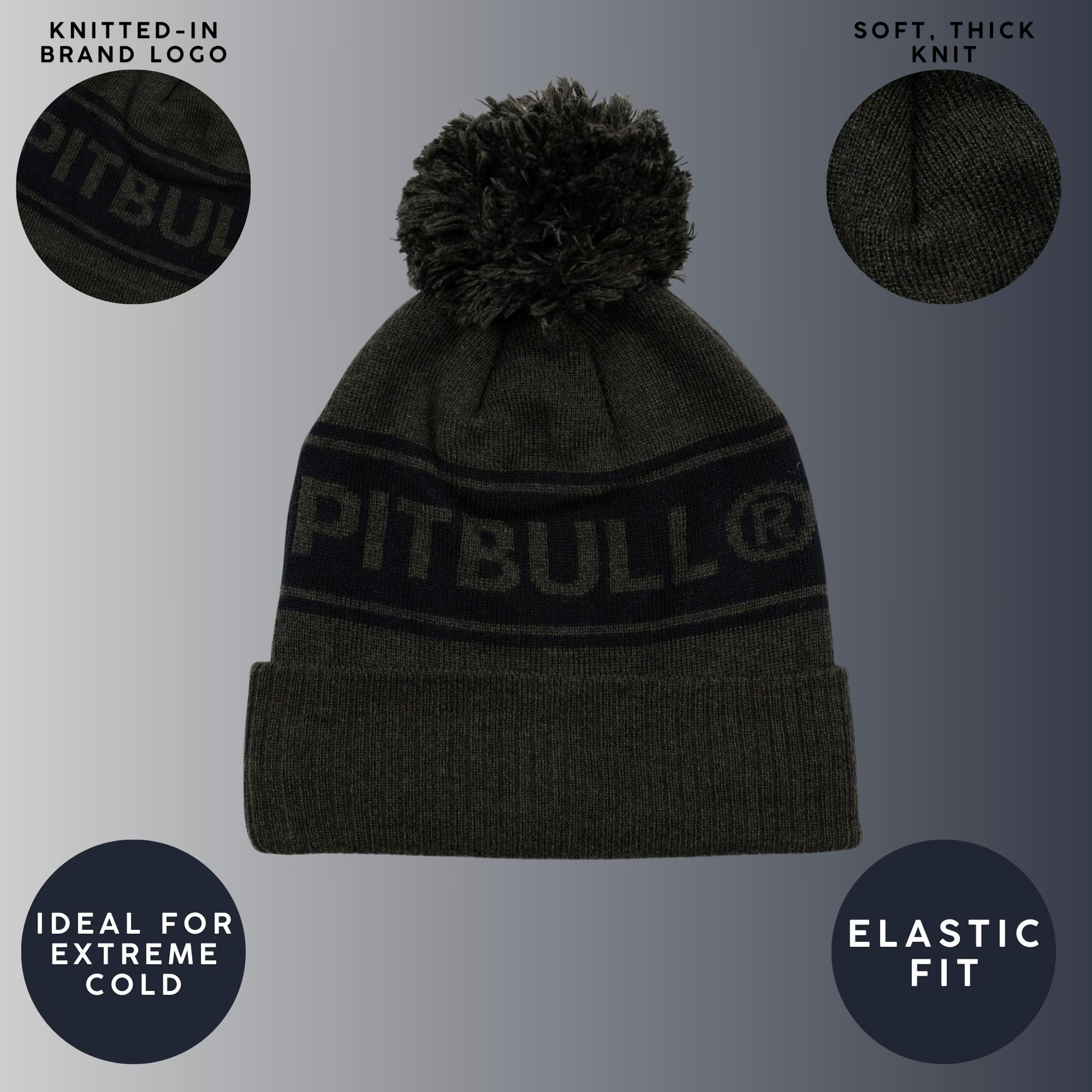 Pit Bull West Coast Vermel berretto invernale acrilico