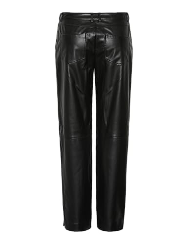 Pieces Pcneeth MW Pu Pants pantaloni donna taglia M