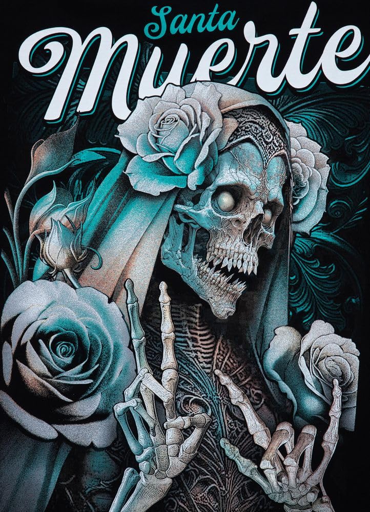 Pitbull Santa Muerte 24 t-shirt uomo cotone stampa retro