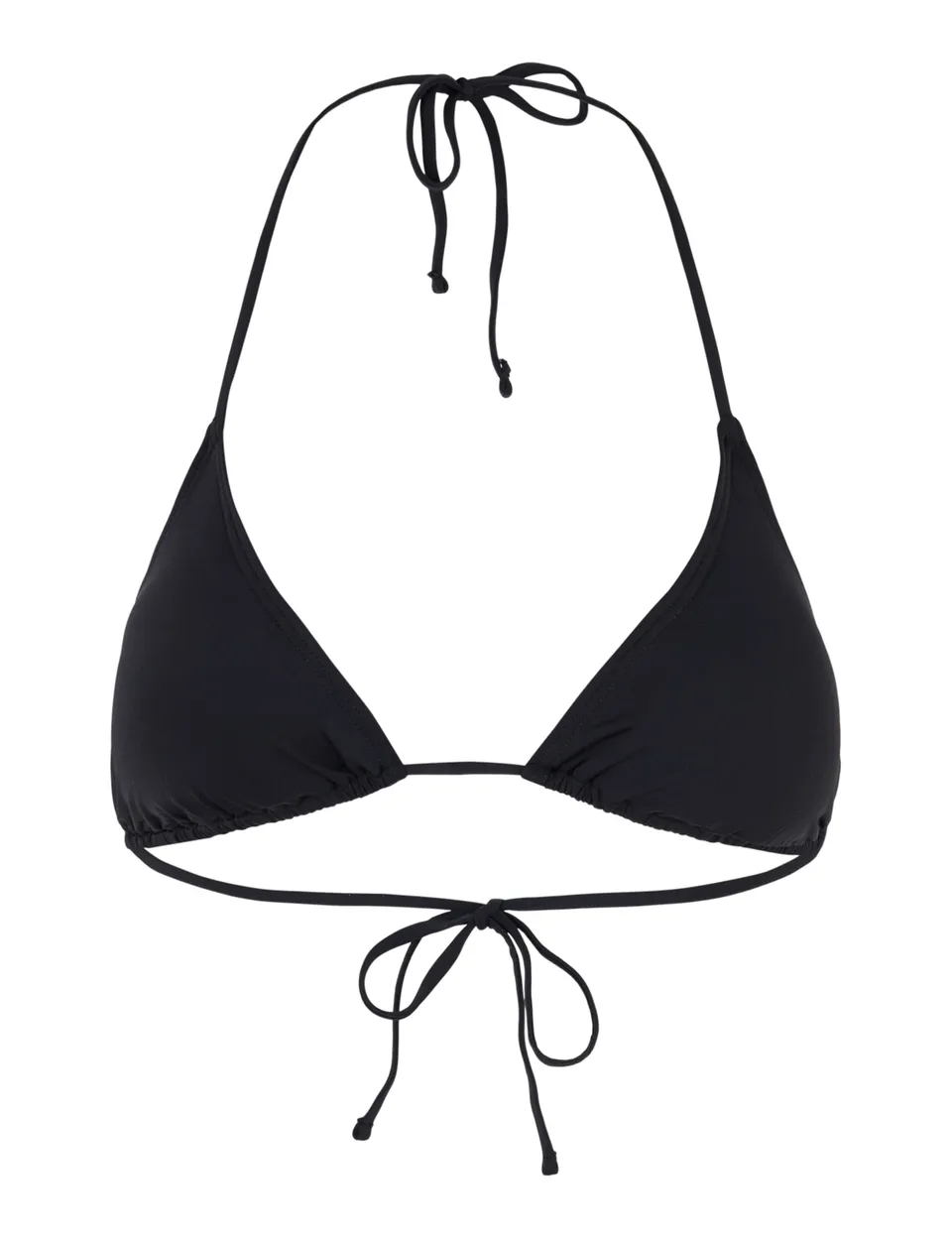 Pieces Pcbaomi Triangle Bra top bikini nero a triangolo