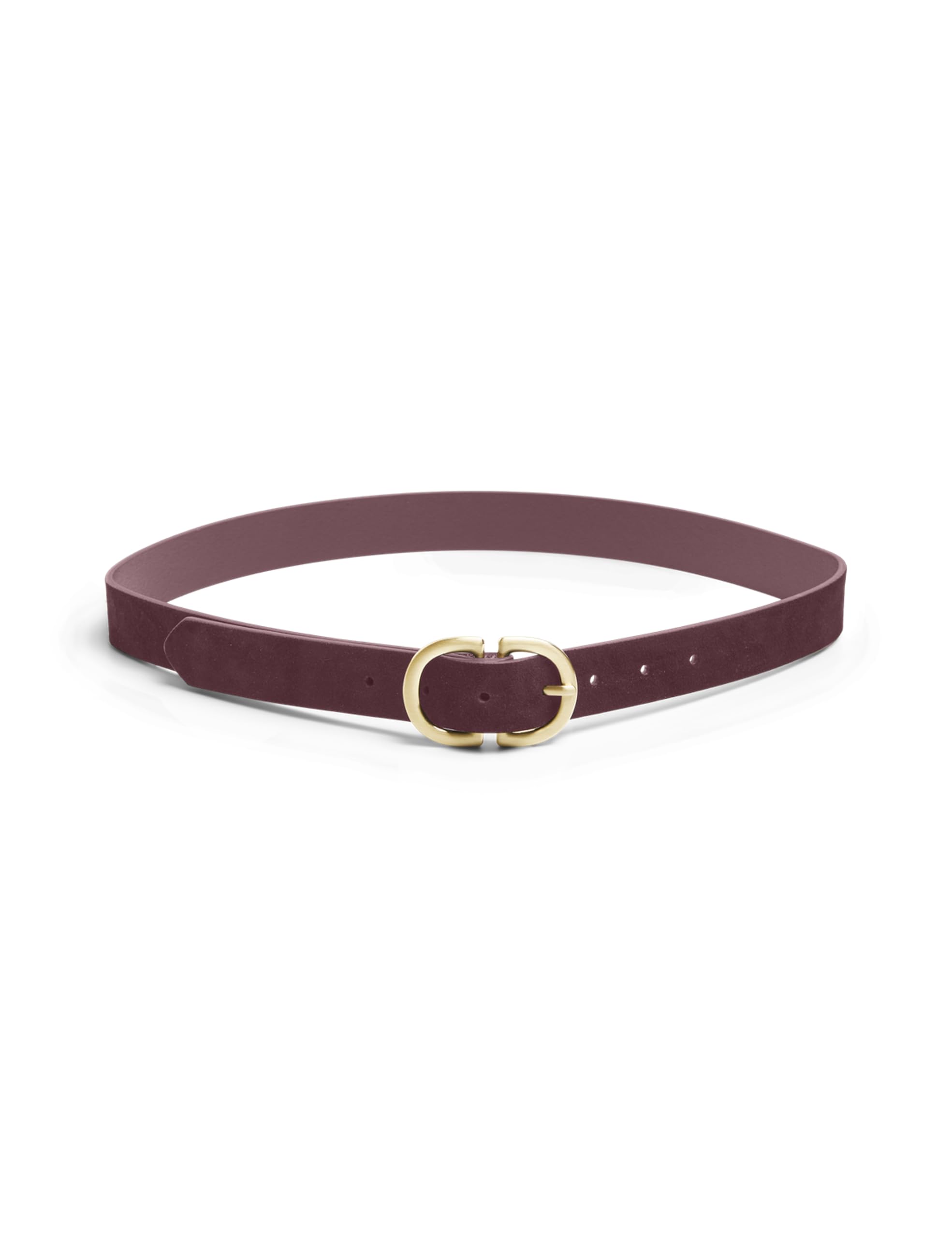 Pieces Pcjuva Suede cintura nera 80 fibbia oro