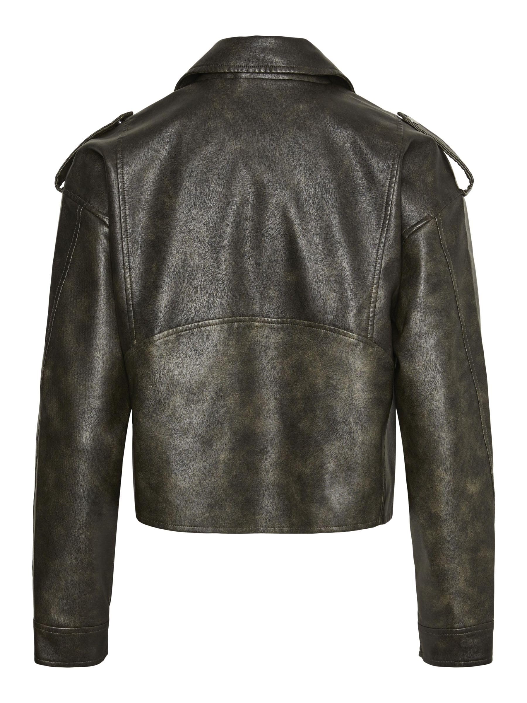 Pieces Pcamina Giacca Biker Donna Taglia L