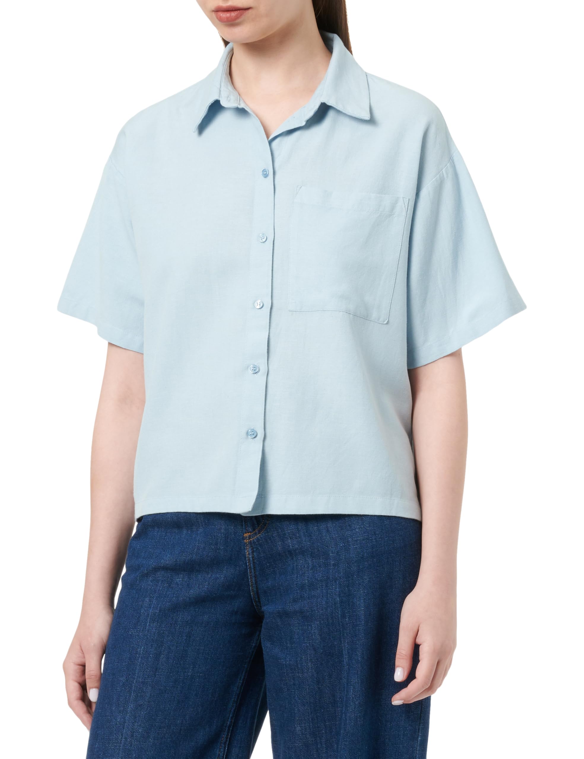 PIECES Pcmilano SS Shirt camicia maniche corte