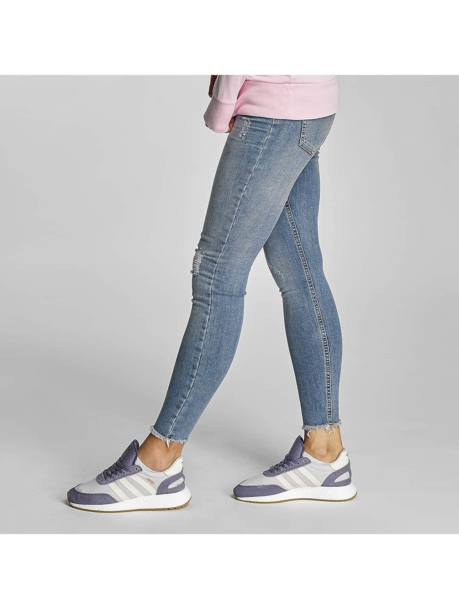 Pieces Pcfive Delly jeans cropped taglia 32 strappati