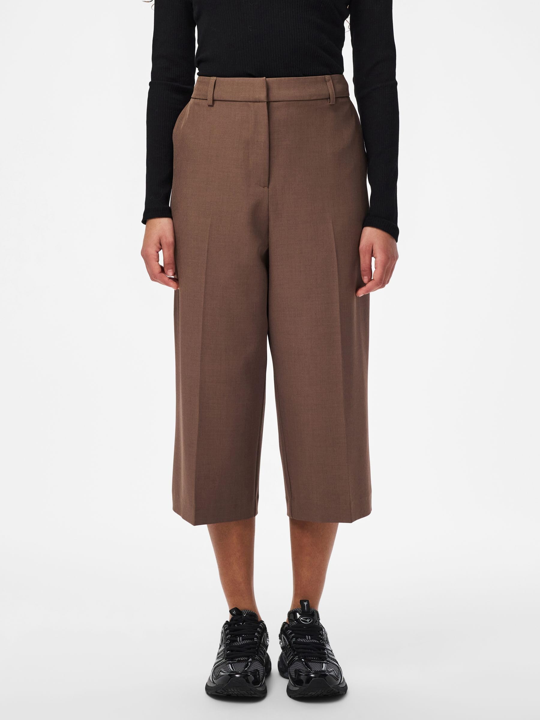 Pieces Pcblossom pantaloni donna culotte gamba ampia