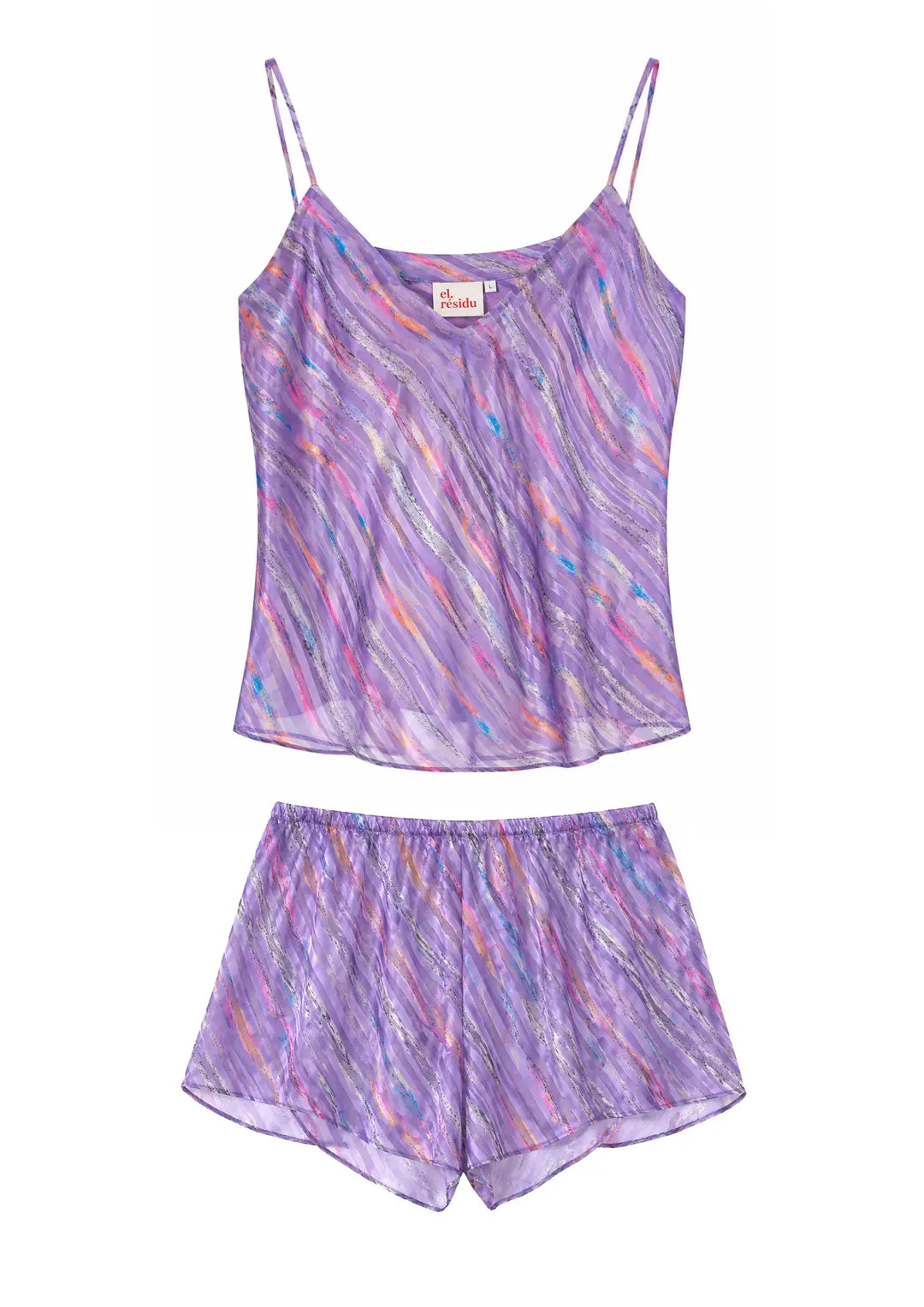 el.residu Devi Stripe completo seta leggero S M L traspirante