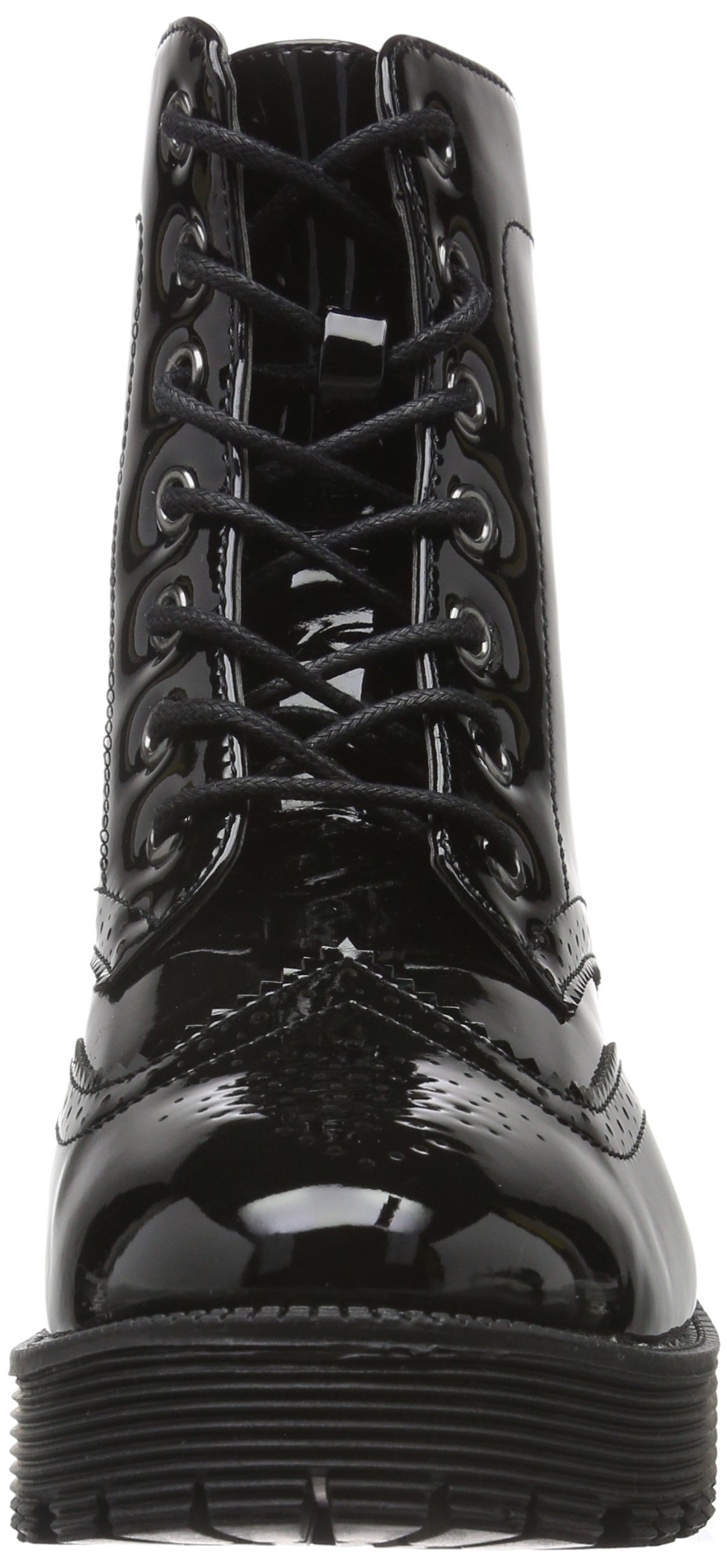 Pieces Psdonna Boot Patent stivali donna nero vernice