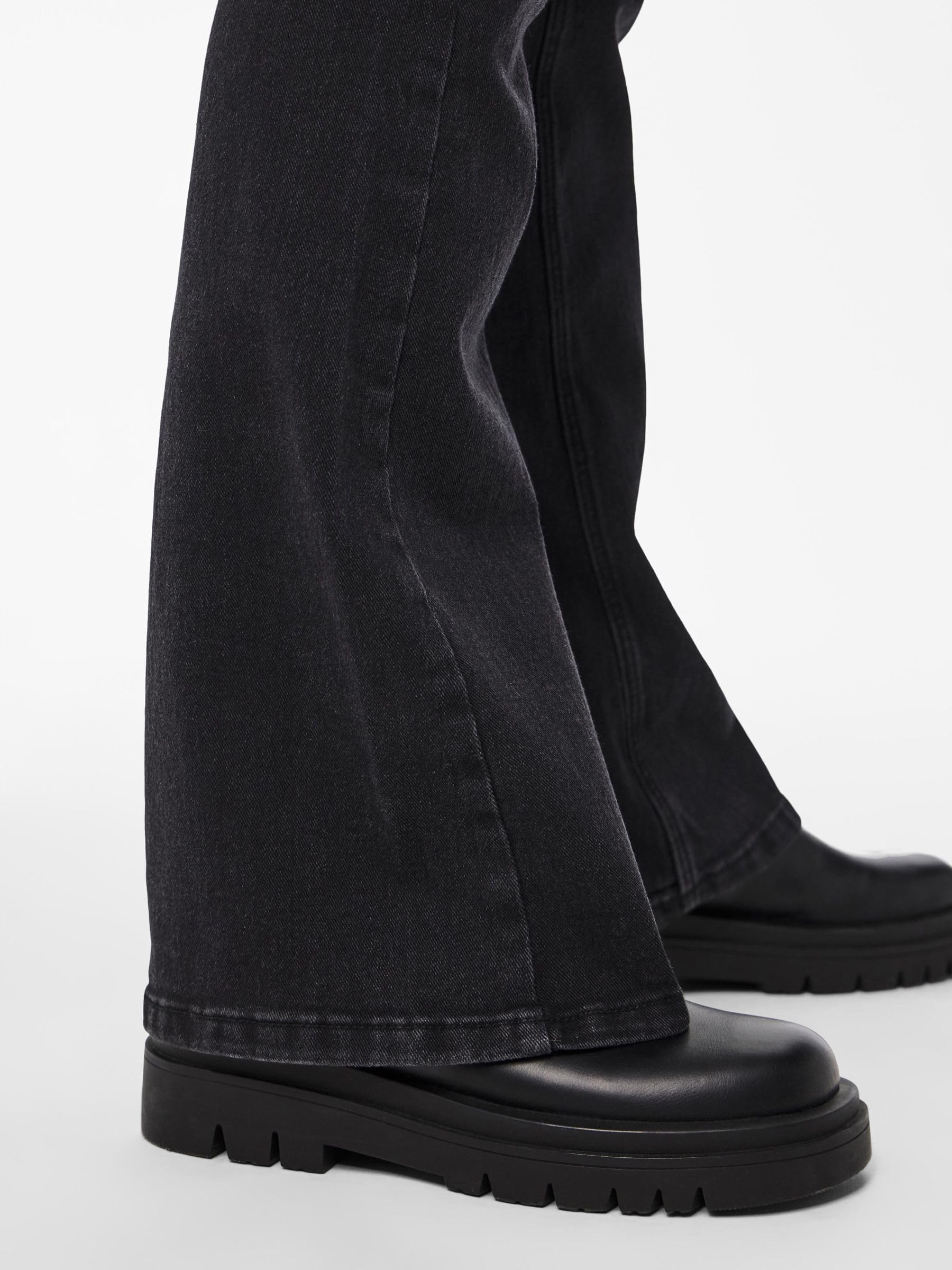 PIECES Pcpeggy jeans flare donna XL vita alta