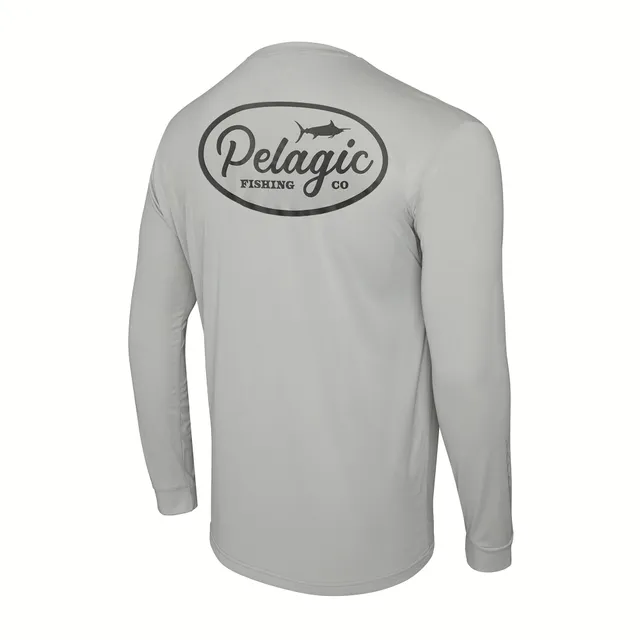 Pelagic Aquatek Circled maglia pesca grigia UPF 50+