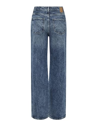 Pieces Pcselma HW Wide Jeans donna 27W/30L larghi