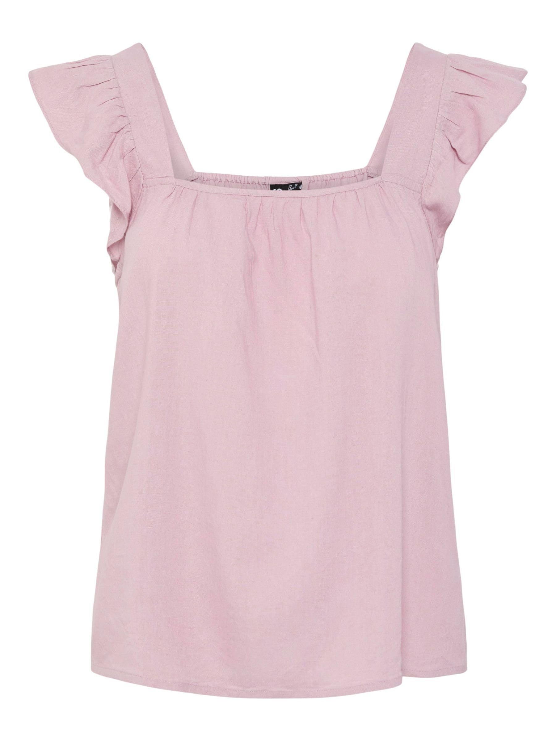 Pieces Ppia top donna smanicato tessuto traspirante